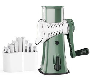 Hot Sale <b>Multifunctional</b> Rotary CheeseGrater <b>Vegetable</b> Slicer Stainless Steel Blades Manual Kitchen Accessories <b>Vegetable</b> Slicer - Product Image 2