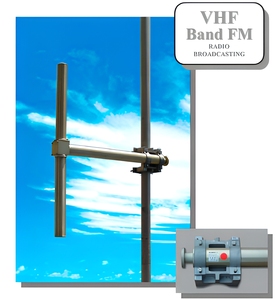Antena Dipolo <span class=keywords><strong>FM</strong></span> WNRF (Acero Inoxidable) para Equipos de Radiodifusión - Certificación FCC, 1 Año de Garantía - Product Image 1
