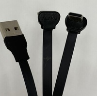 Ultra Slim Flat Ribbon Low Profile Abgewinkelt Typ C USB-Verlängerung daten Strom ladekabel Tablet-Ladekabel für Mobiltelefone