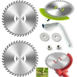 Lame rotative Cgnroneau 15 cm (6 pouces) à pointe en carbure pour tondeuse à gazon, pièces de rechange - Product Image 5