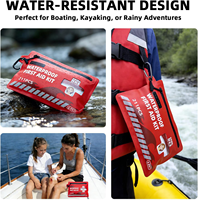 Trousse médicale d'urgence portable étanche IPX7, sac étanche à fermeture éclair, design réfléchissant et écologique pour la natation et la navigation de plaisance