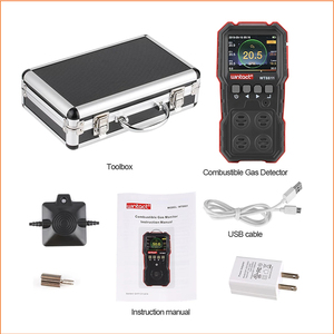 WT8811 Industrial Digital Handheld 4 in 1 Gas Carbon Monoxide Detector <b>Oxygen</b> Combustible H2S Tester - Product Image 6