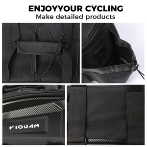 Bolsa de asiento de sillín de bicicleta impermeable personalizada, correa reflectante para viajes de Cercanías al aire libre para ciclismo, estante trasero para bicicleta - Product Image 5