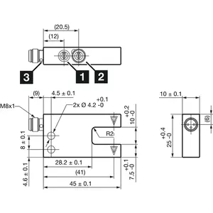 Barrière lumineuse pour chariot élévateur OGU OGU010G3-T3 avec source lumineuse LED, la norme des barrières lumineuses pour chariot élévateur - Product Image 2