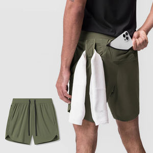 Shorts de sport pour hommes avec logo OEM, activités de plein air, taille élastique, séchage rapide, vêtements de sport pour hommes - Product Image 1