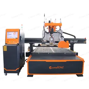 Horizontal spindle and vertical spindle 9kw air cooled auto tool change woodworking cnc router machine with saw CA-1325 1530