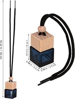 Bouteille diffuseur d'huiles essentielles pour voiture 8 ml avec LOGO personnalisé, flacon vide pour parfum suspendu, désodorisant de voiture