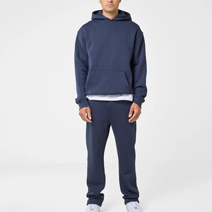 420GSM Heavyweight Cotton <b>Hoodies</b> Oversized Unisex Drop Shoulder Pullover Streetwear Custom Logo Manufacturer Bulk Wholesale - Product Image 4