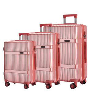 ชุดกระเป๋าเดินทาง3ชิ้นทำจากวัสดุ PC รูปทรงเปลือกหอยแข็ง - Product Image 3