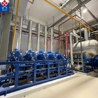 Système de réfrigération d'ammoniaque carré d'unité de compresseur industriel de grande capacité de rendement élevé avec des composants de noyau de vitesse de pompe