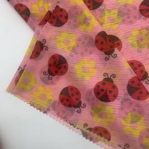 Tessuto Power Mesh con Stampa <span class=keywords><strong>Coccinella</strong></span>, 93% Poliestere 7% Spandex, Traspirante ed Elastico in 4 Direzioni per Abiti, Top e Gonne Tutu per Bambini - Product Image 6