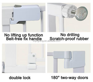 Barrière de sécurité en fer à fermeture automatique en acrylique transparent pour bébés et animaux de compagnie pour escaliers porte maison cuisine carte PC à l'épreuve des enfants - Product Image 5