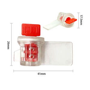 ZL-F027 Sceau inviolable en plastique à tension de fil en acier inoxydable de 16 mm, adapté aux sceaux de sécurité à torsion pour compteurs de gaz - Product Image 4