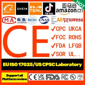 Procesamiento de certificación CE DE LA UE US FCC ROHS juguetes CPC Amazon UL informe Reino Unido UKCA Japón PSE