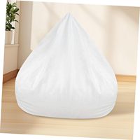 Housse de pouf éco-responsable et tendance avec support élastique pour siège de canapé paresseux, idéale pour appartement (sans rembourrage)