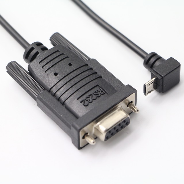 OEM UC232 RS232 Micro USB Serial Cable FTDI DB9 Male Full Pinout Pure Copper Conductor Foil Shielded Computer/Camera 5-Year