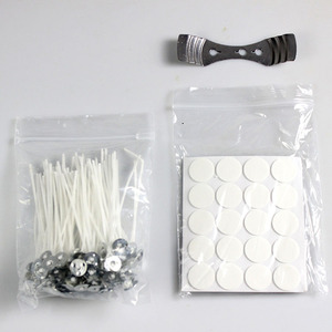 Bộ Lõi Nến Thơm Không Khói 100 Lõi Nến + 100 Keo Hai Mặt + Dụng Cụ Cố Định Dụng Cụ Làm Nến Thơm Tự Làm - Product Image 2