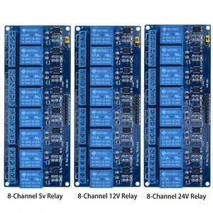 Module <span class=keywords><strong>de</strong></span> relais 1, 2, 4, 6, 8 canaux DC 5V 12V 24V avec optocoupleur / déclenchement par niveau haut et bas pour Arduino Raspberry - Product Image 5