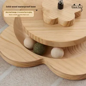 Sisal Pet mèo Cây mèo đứng với nhảy nền tảng gãi bài leo Khung nhà cao cấp nguồn cung cấp cho mèo vui vẻ - Product Image 2