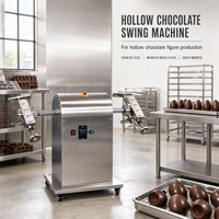 Machine à mouler le chocolat creux en forme d'œuf, en acier inoxydable avec positionnement magnétique des moules