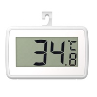 Termometer Kulkas Digital, Termometer Kulkas Digital Magnetik dengan Dudukan Dapat Ditarik dan Dudukan Gantung
