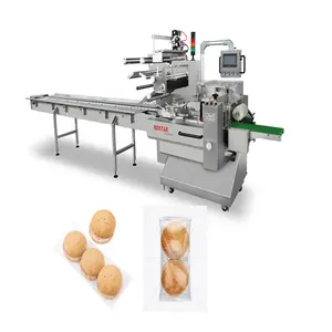 Burger Bun/Rolls Voedsel Matras Roll Wikkelen Machine Pack Verpakkingsmachine Automatische