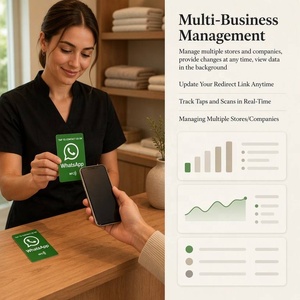 Tarjeta NFC Personalizada para <span class=keywords><strong>WhatsApp</strong></span>, Tarjeta de Reseña con Chip PVC 215 13.56MHz, Redes Sociales, Venta al Por Mayor, OEM, ODM, MOQ Bajo, Lista para Enviar - Product Image 5