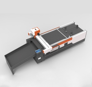Mesin Potong CNC <span class=keywords><strong>Flatbed</strong></span> dengan Pisau Osilasi, Pengumpan Otomatis, Pompa Motor, Meja Vakum untuk Karton, Akrilik, Plastik, Stiker, Label - Product Image 1