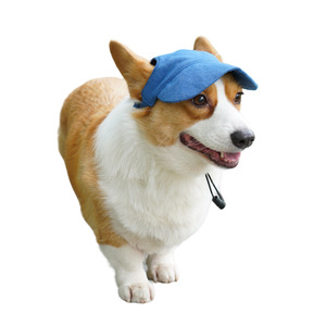 Gorra de béisbol de mezclilla de algodón para perros y gatos, sombrero para el sol para todas las estaciones, estilo que deja las orejas al descubierto - Product Image 5