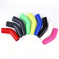Tuyau en silicone flexible Kinglin sur mesure, avec logo couleur personnalisé, pour intercooler et turbo, renfort tressé, coudes à 45, 135, 180 degrés