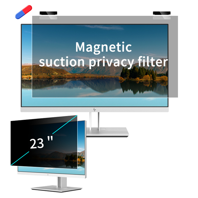 2022 Hot Sell 20 23 24 27 Inch Laptop HD Clear Anti Spy Film Computer Monitor Use Magnetic Privacy Screen Protector
