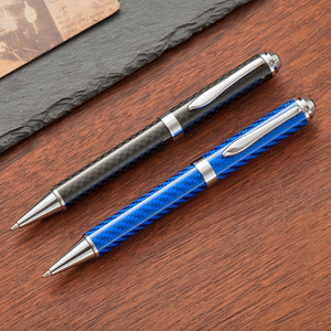 Hua sợi carbon biros con lăn bóng Bút in Dấu Công ty logo chữ ký 1.0mm viết kim loại màu đỏ bút cho Quà tặng khuyến mại sử dụng - Product Image 6