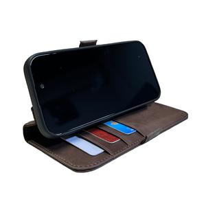 Fundas de teléfono de lujo para iPhone16 pro Max funda móvil fundas de teléfono móvil Funda de cuero real para iPhone Flip - Product Image 4