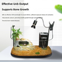 Lampe chauffante UVB LED pour reptiles, haute teneur en UVB/UVA, économe en énergie, non dimmable, pour tortues et dragons barbus, supplément de calcium