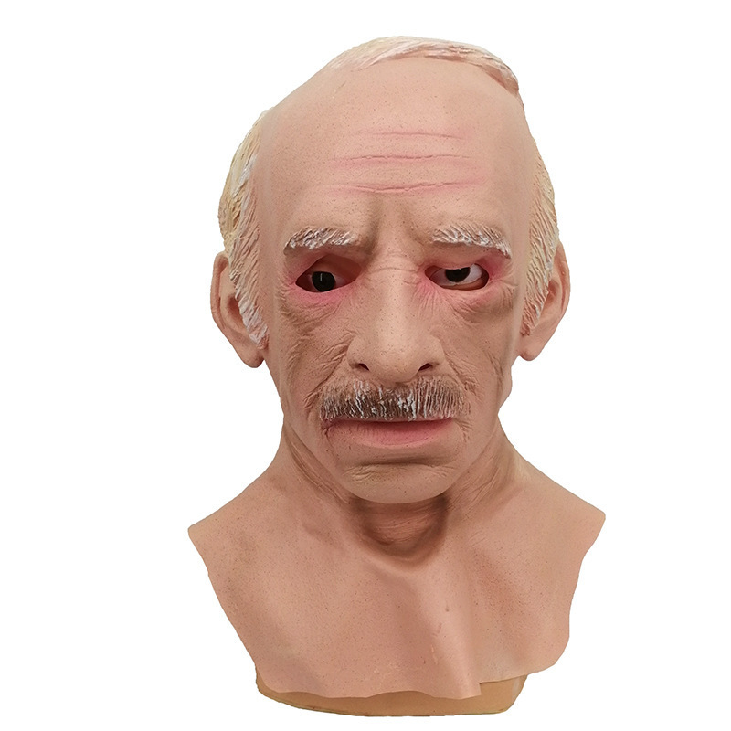 Yellow hair old man mask