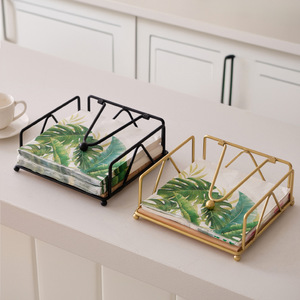 Suporte de Guardanapo de Design Europeu para Restaurantes Ocidentais, Hotéis, Cafés, Mesas, Portátil, Multiuso, Durável, em Ferro para Casa e Escritório - Product Image 2