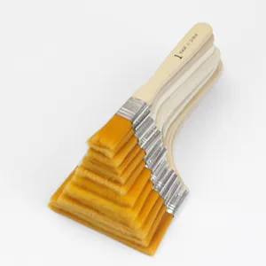 High Quality 12 Sizes Bristle Brush for painting of Gold Leaf and Gilding and Cleaning Imitation Gold Leaf Brush