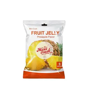 La gelée MINICRUSH est la meilleure vente sur le marché de la bulgarie! Mini tasse en plastique 15g de bonbons en forme de fruit assortis en sachet