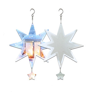8in Christmas <b>Tree</b> Shaped Metal Wind Spinner <b>for</b> Yard Decor Sublimation Motor Blanks USA Warehouse Sale - Product Image 3