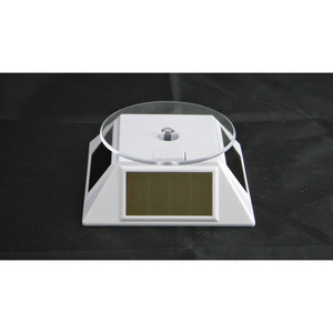 Solar Powered <b>Rotating</b> <b>Display</b> <b>Stand</b> For Jewelry Desktop ABS Plastic Customized Horizontal XRF 041 - Product Image 1