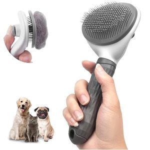 Peine para mascotas de acero inoxidable para limpieza de perros y gatos, cepillo de limpieza flotante para el cuidado de la piel - Product Image 1