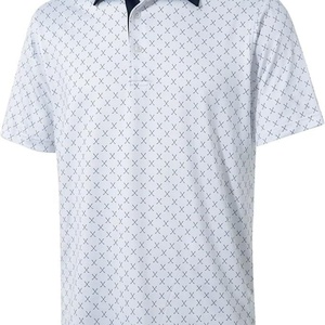 Chemises de golf pour hommes en polyester et élasthanne, respirantes, à séchage rapide, personnalisables avec logo, impression intégrale, vente en gros - Product Image 5