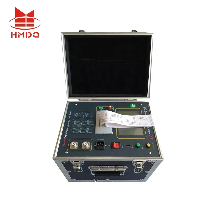 HM5006 Tan Delta วิเคราะห์และหม้อแปลงไฟฟ้าเครื่องทดสอบการสูญเสียอิเล็กทริก