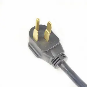 50-Fuß 30Amp Generatorkabel UL Stromverlängerungskabel 4-Zangen Hochleistungs-Stromkabel mit L14-30 Steckstecker