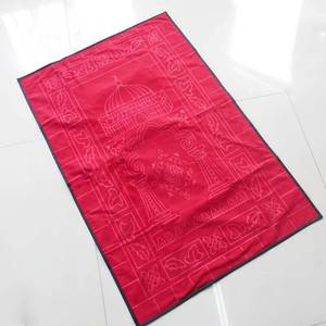 Bolso bandolera de terciopelo holandés suave y estampado con diseño novedoso, con cremallera, adecuado para la oración musulmana, viajes y uso doméstico. - Product Image 1