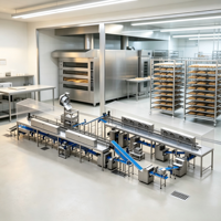 Équipement de boulangerie commerciale WANLI, machine de production industrielle entièrement automatique pour la formation et le traitement des croissants