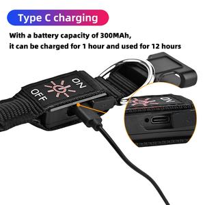 UBS carga LED <span class=keywords><strong>collar</strong></span> luminoso mascota perro <span class=keywords><strong>collar</strong></span> cuello anillo luminoso tirar cinturón cuerda de tracción - Product Image 4