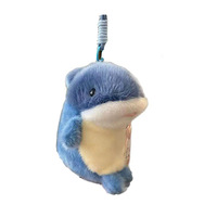 Pendentifs en peluche Série Marine : Dauphin, Requin, Phoque – Jouets en peluche, Breloques pour sacs, Compagnons de bureau, Adorables figurines, Ornements en peluche