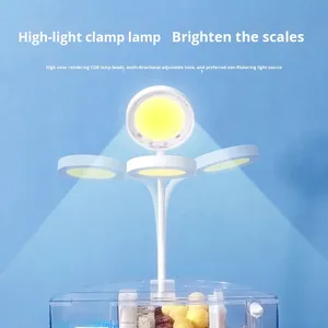 Petit aquarium en plastique anti-chute, rond, décoratif, pour salon et bureau, avec garantie de 2 ans - Product Image 3