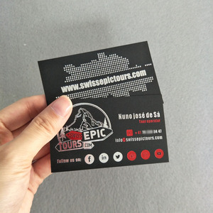 Tarjeta De visita De lujo, tarjeta De visita con estampado De lámina roja - Product Image 2